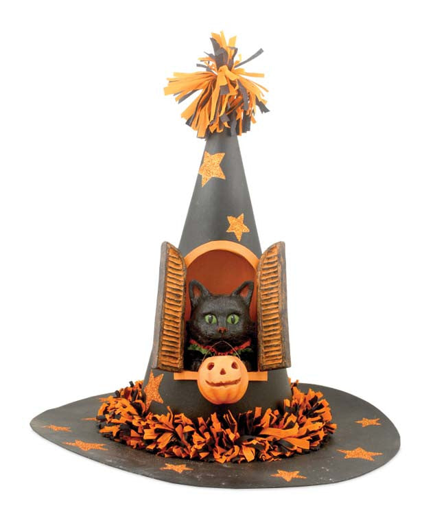 Black Cat In Witch’s Hat
