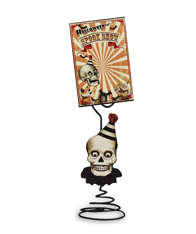 Halloween Spook Show Skull Place Card Holder