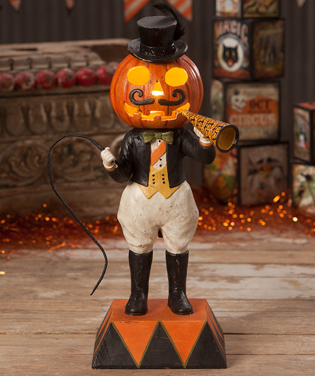 Pumpkinhead Ringmaster - Bethany Lowe
