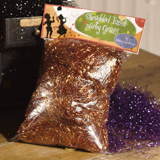 Sparkle Orange Tinsel Grass