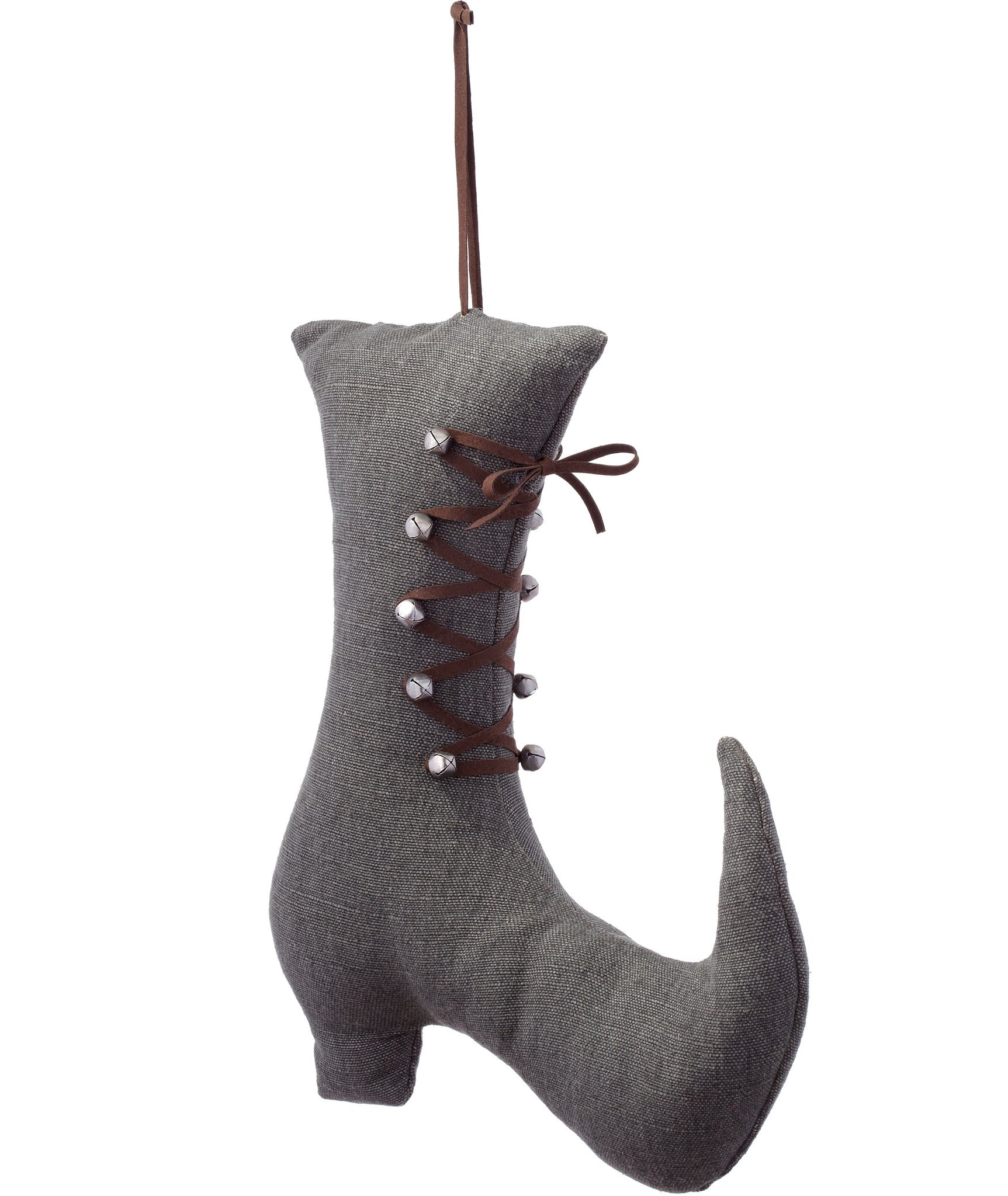 "Cloth Witch Boot Pillow-/ Hanger - 15"""