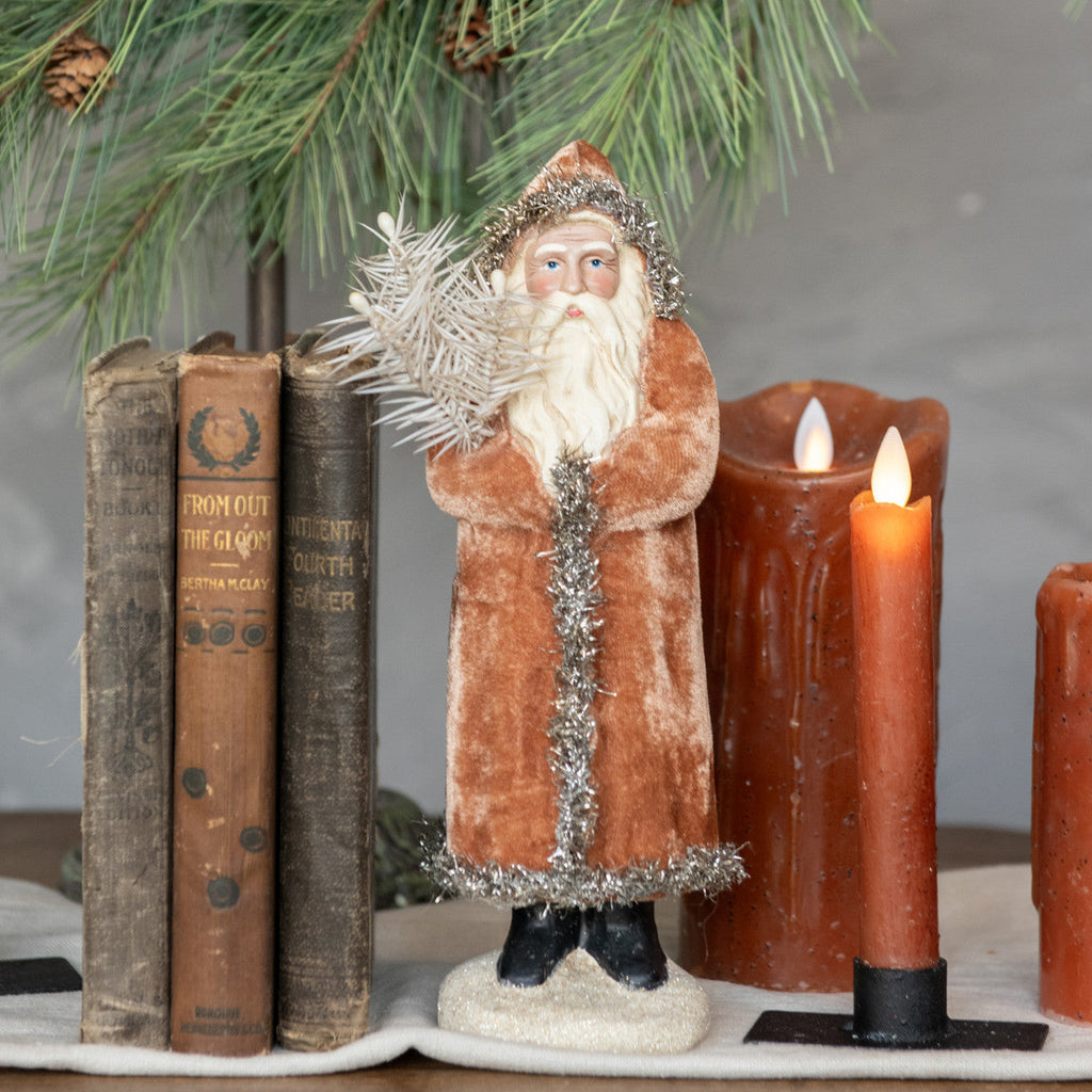 "Farmhouse Taper Candles, Ginger Brown"