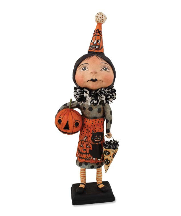 Goth Girl with Big Pumpkin