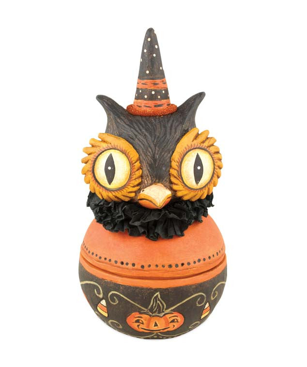 Hooty Owl Candy Bowl Container