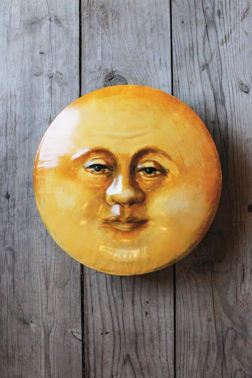 Moon Man Embossed Wall Decor