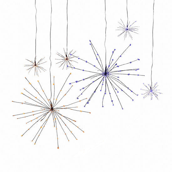 Purple Halloween Starburst Lights