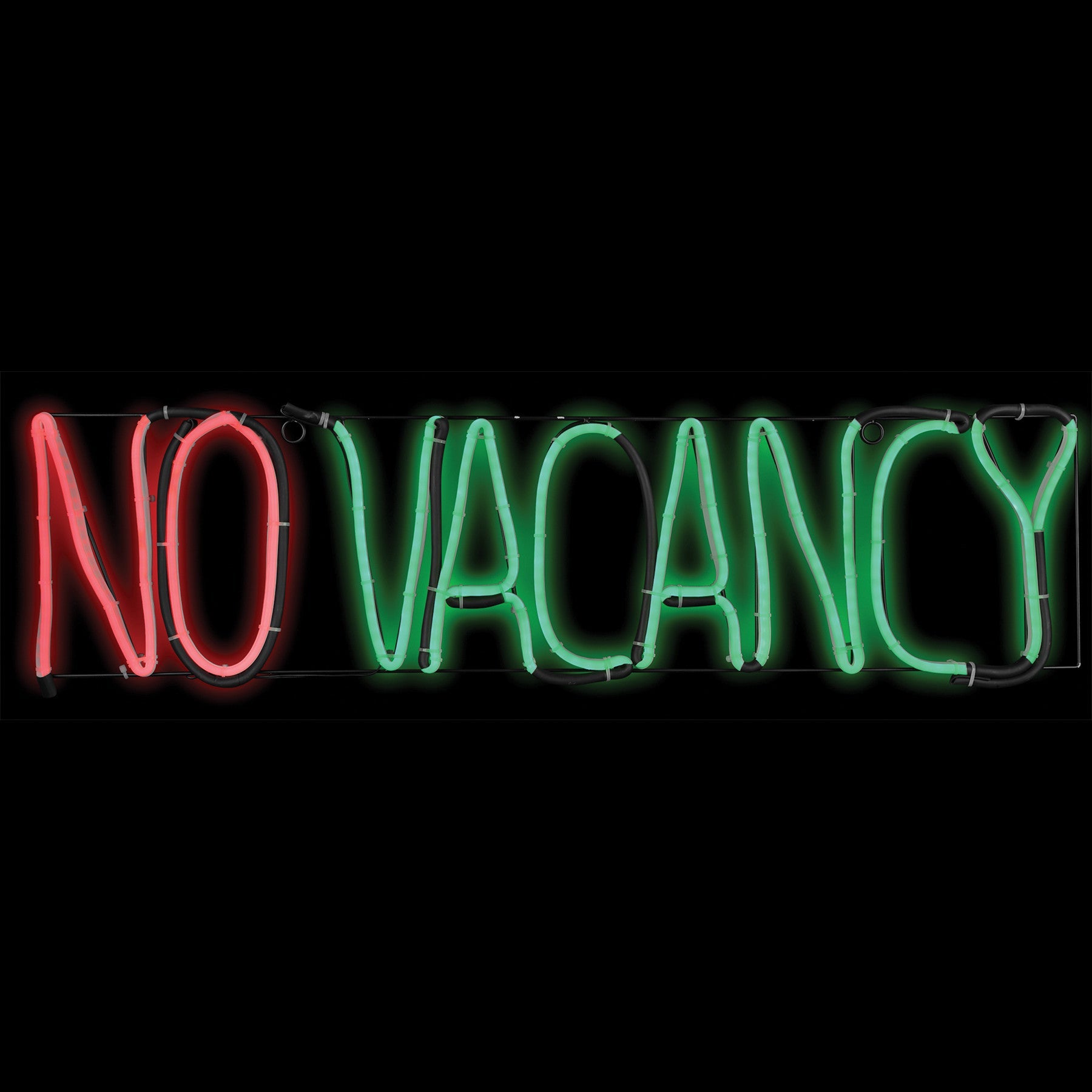 Flickering No Vacancy Neon Motel Sign