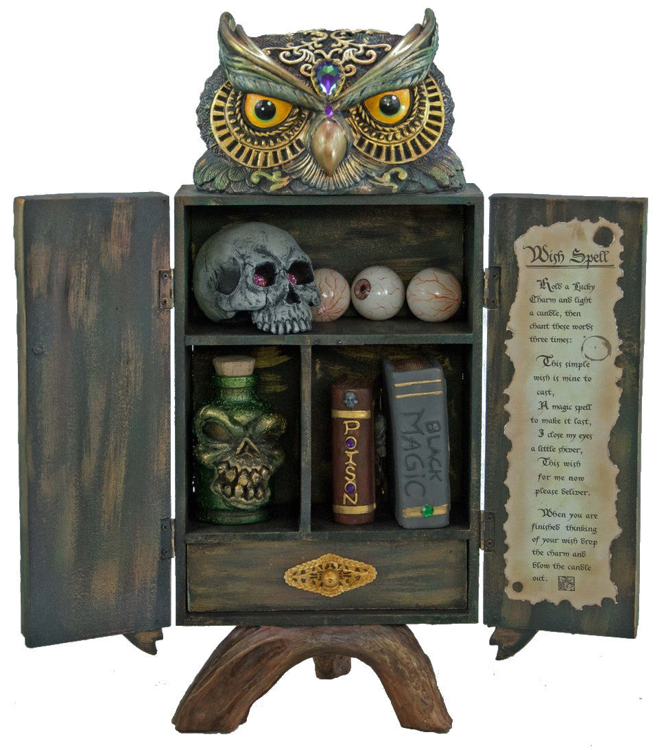 Owl Potions Cabinet