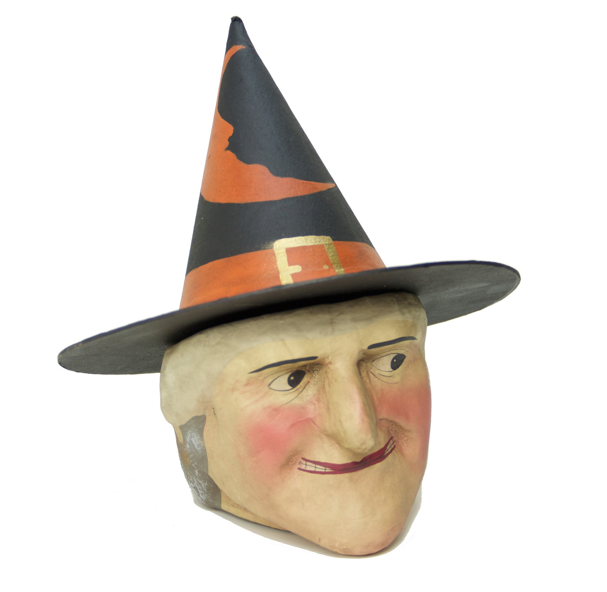 Paper Mache Witch Candy Bucket