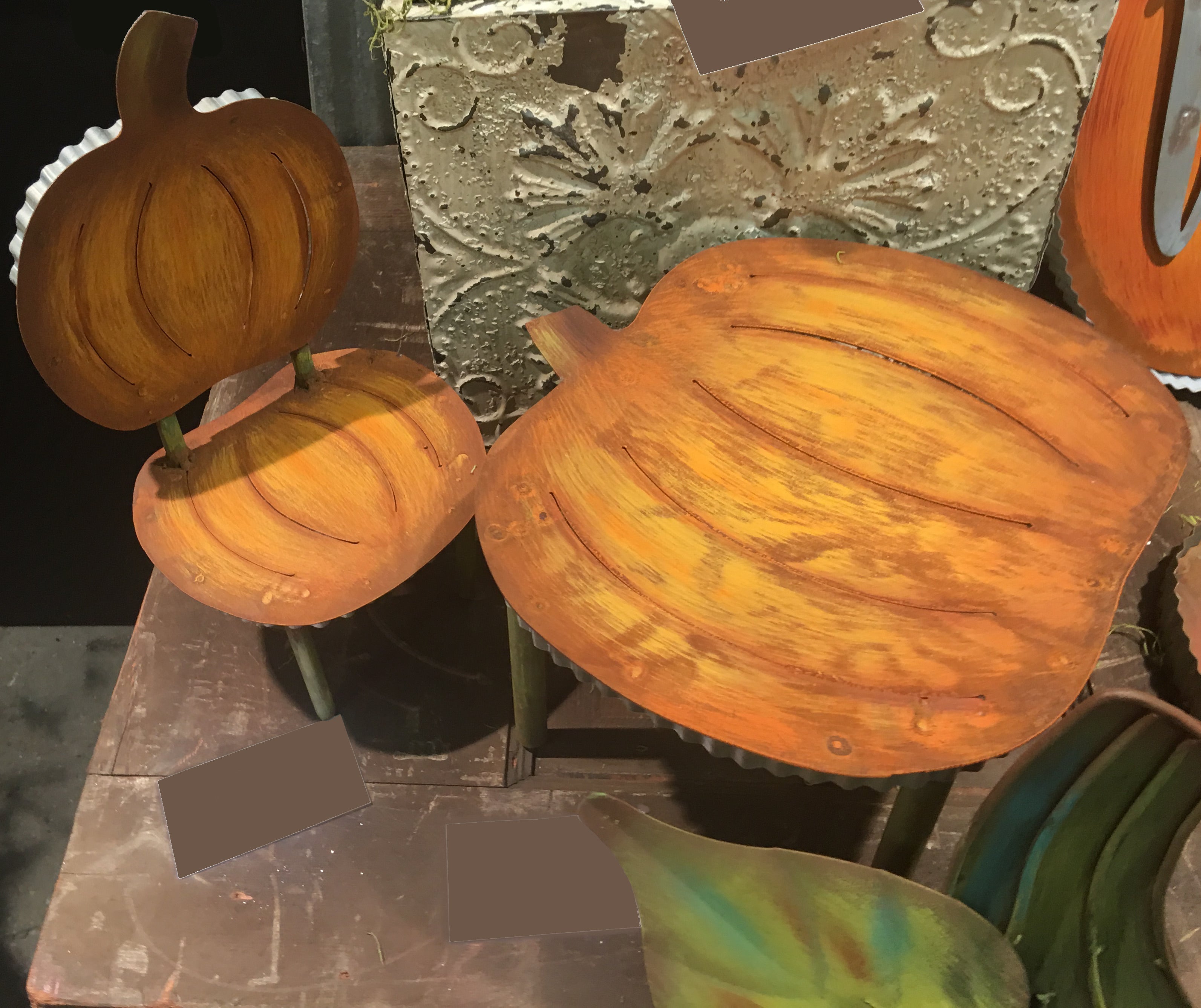 Doll Pumpkin Table or Pumpkin Chair