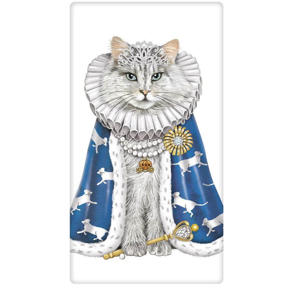 Queen of Halloween Cat Towel