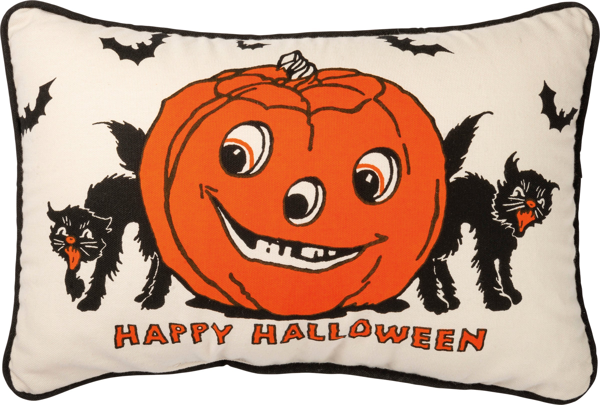 Retro Happy Halloween Pillow