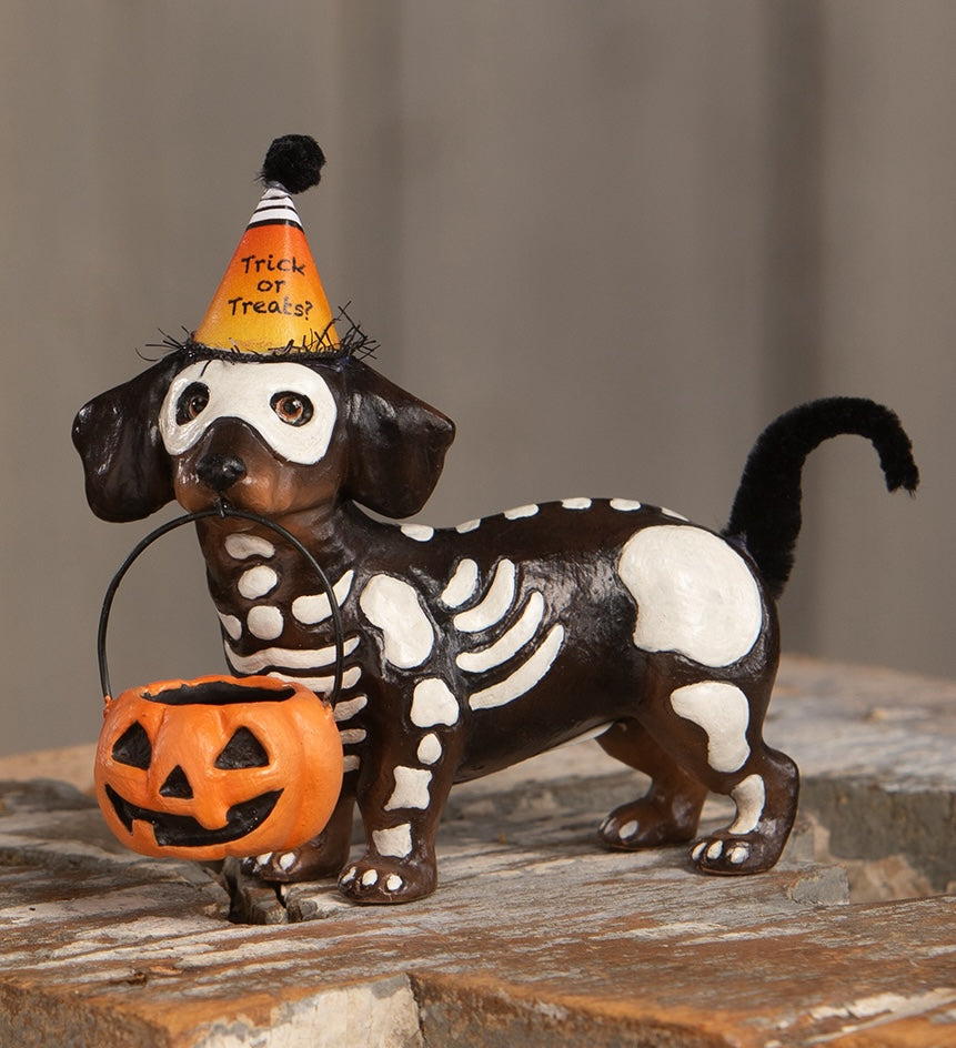 Skeleton Pup Figurine