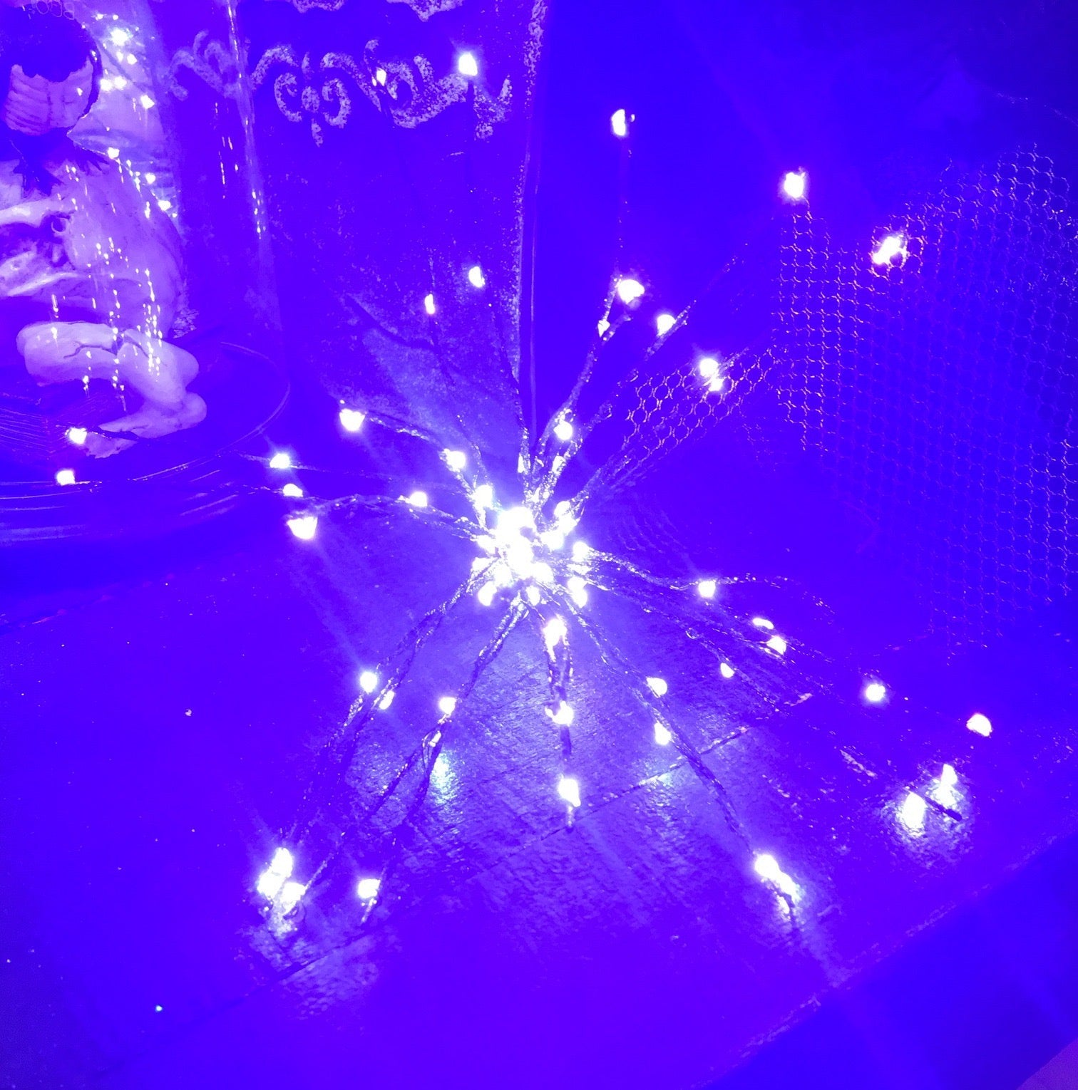 Purple Halloween Starburst Lights