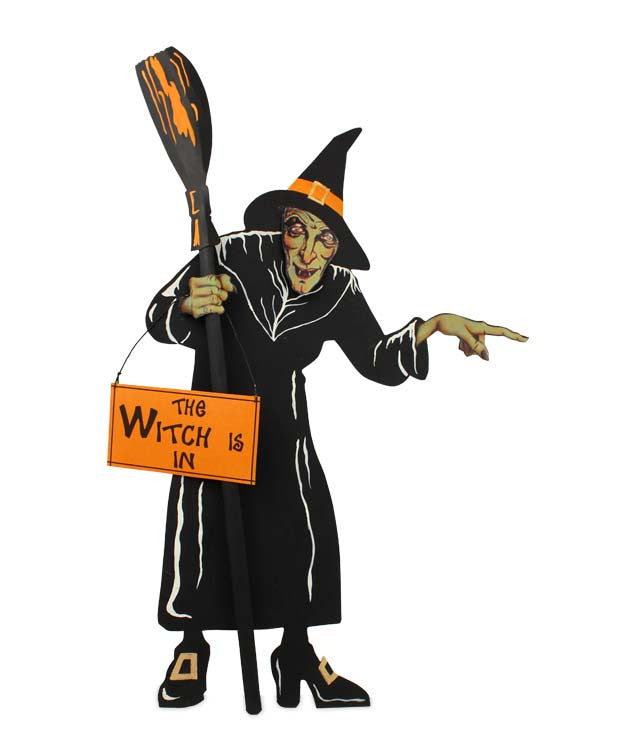 The Witch is in Tin Wall or Table Sign
