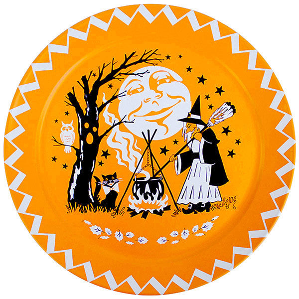"Vintage Halloween Tin Tray - 18"""