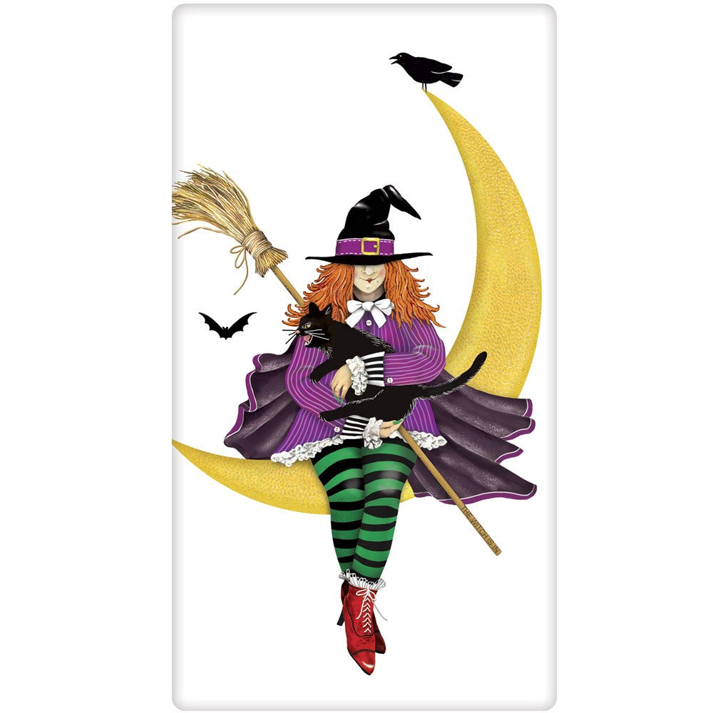 Witch on Moon Towel